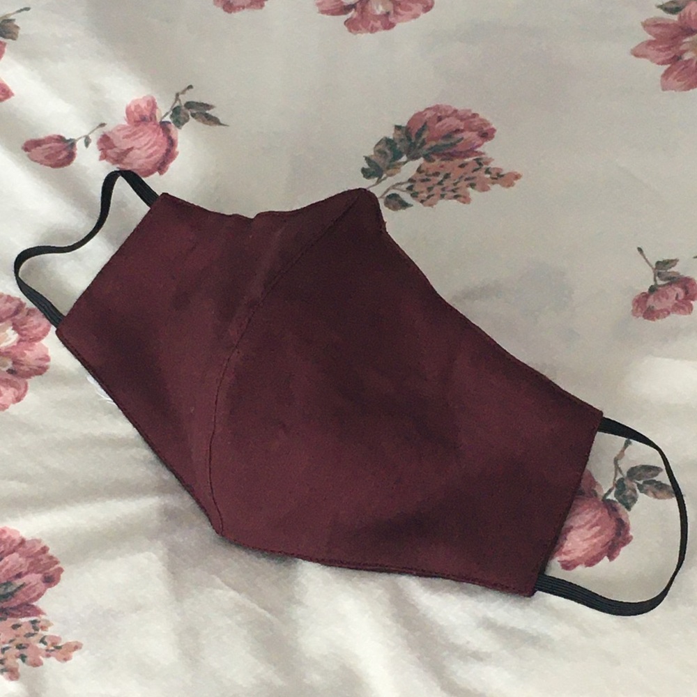 Burgundy: rich dark solid face mask